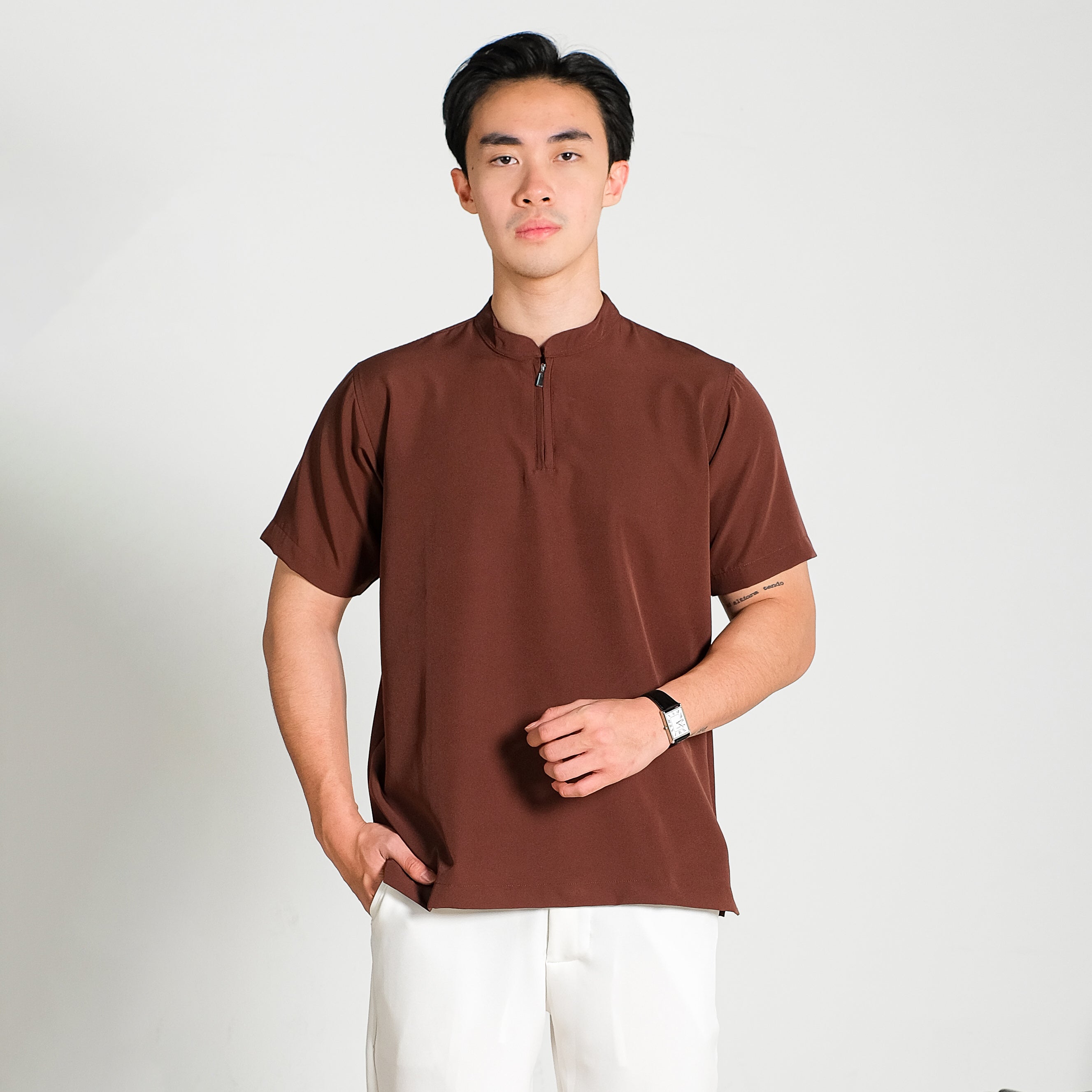 Aiman Zip Shanghai Shirt