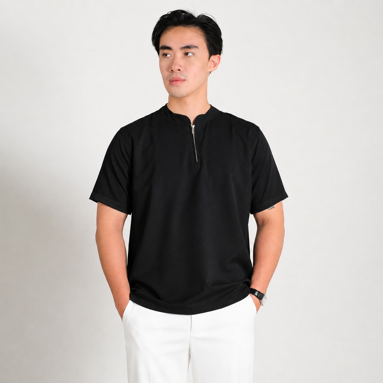 Aiman Zip Shanghai Shirt