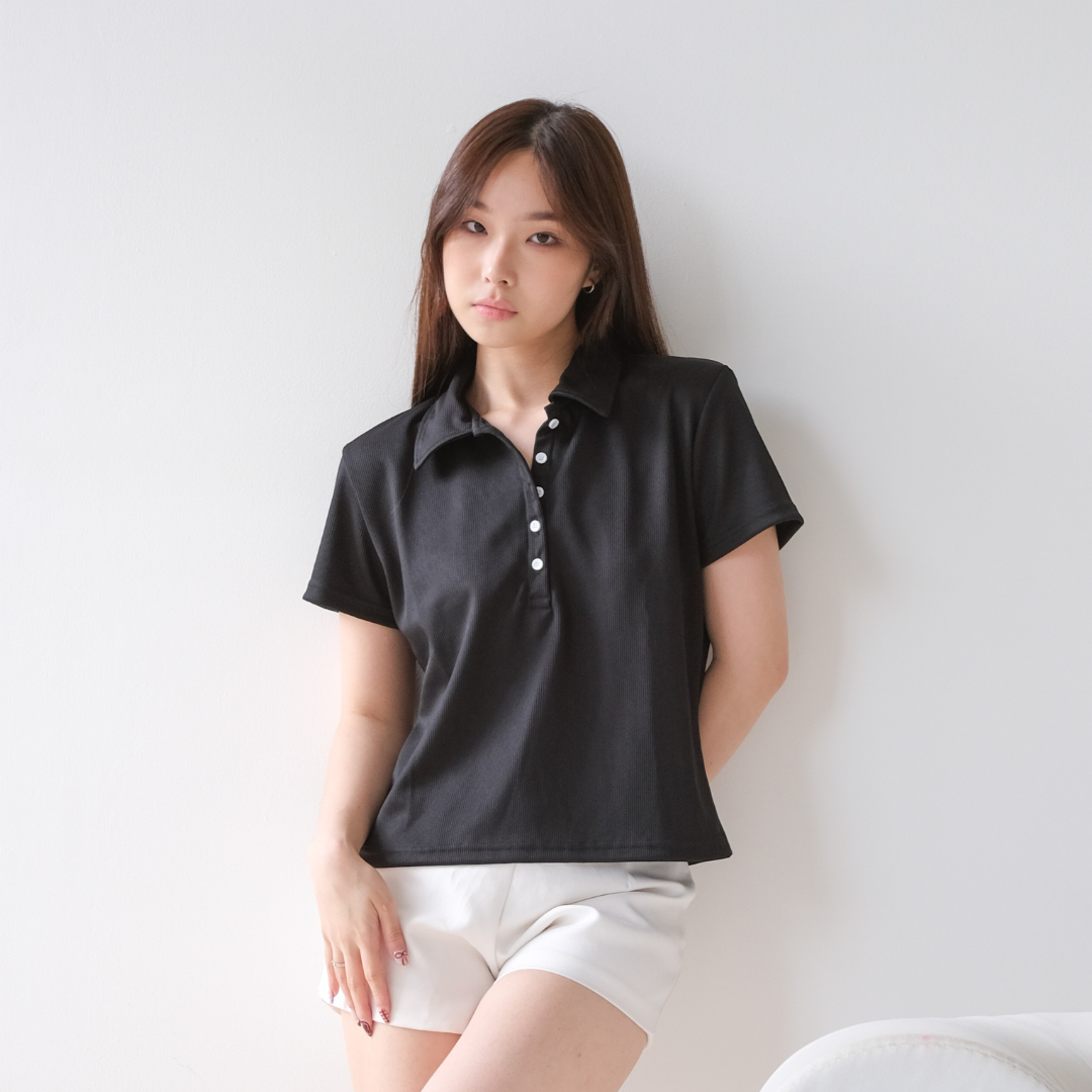 Suzy Button Polo Shirt