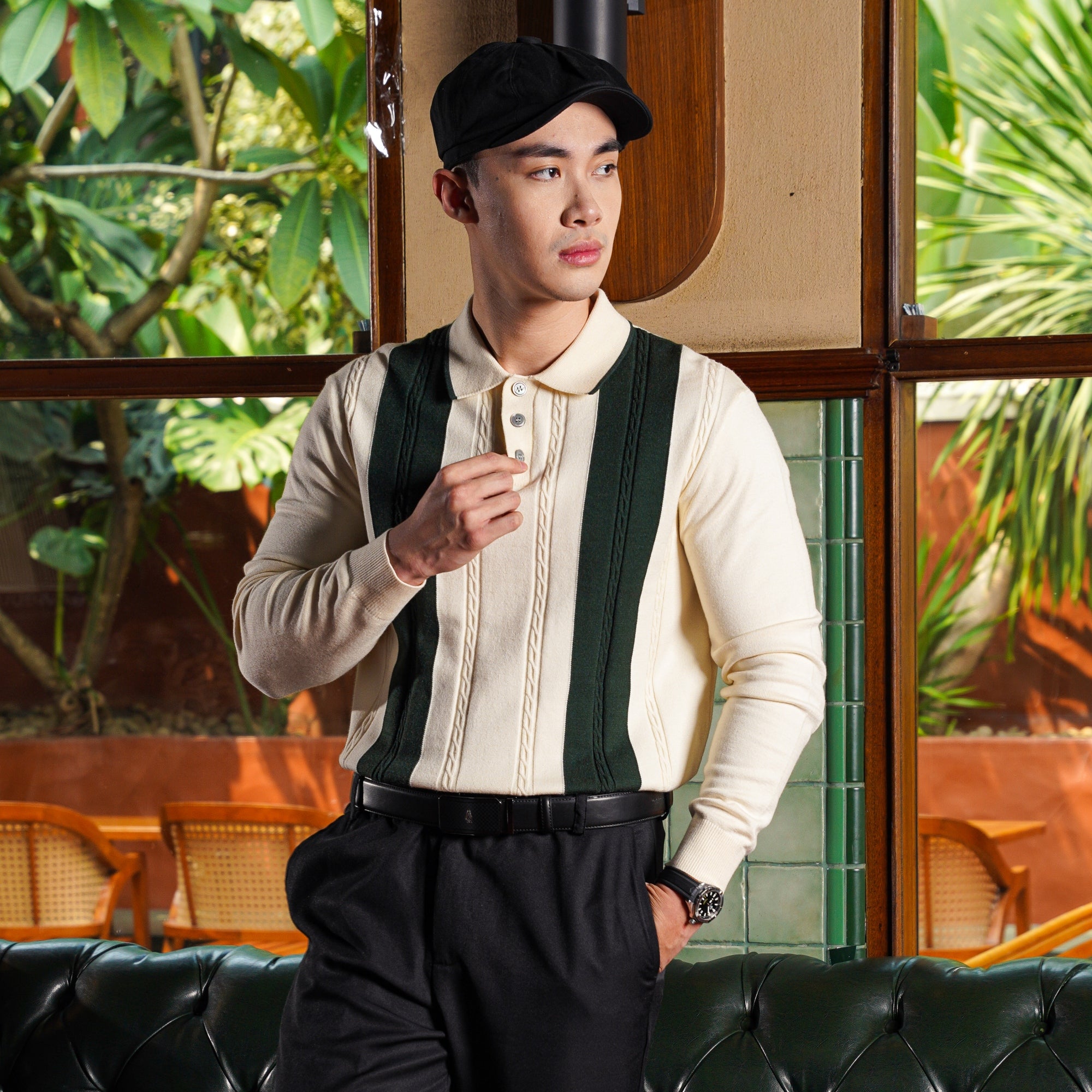 Coppen Long Button Polo Shirt