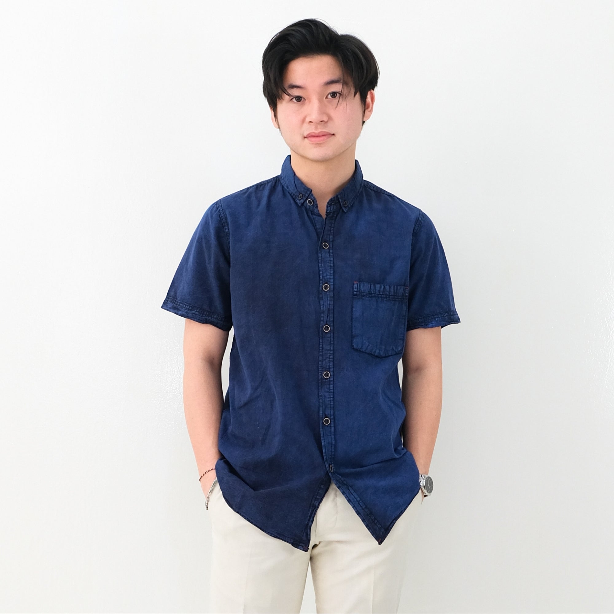 Short Jeans Washed Shirt