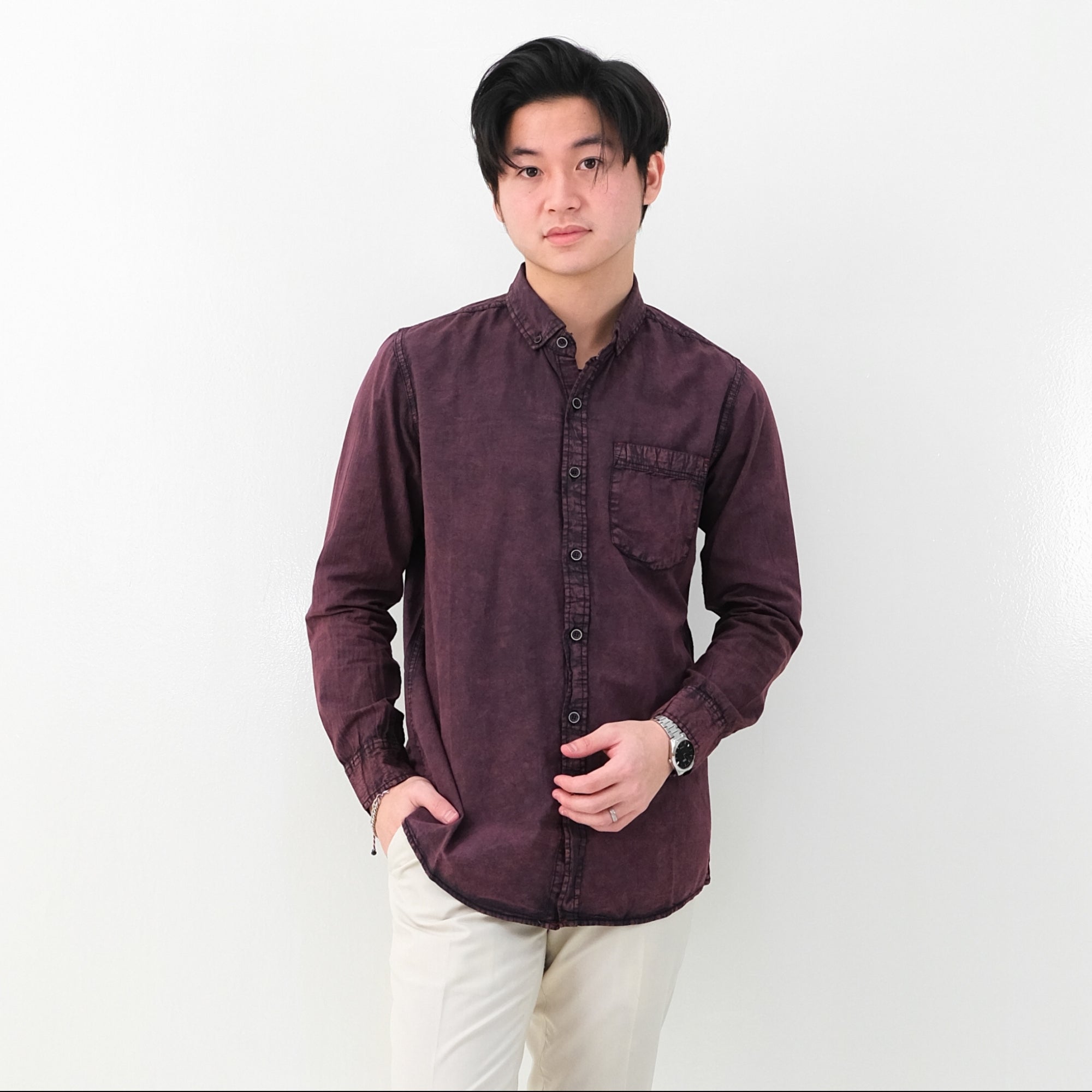 Long Jeans Washed Shirt