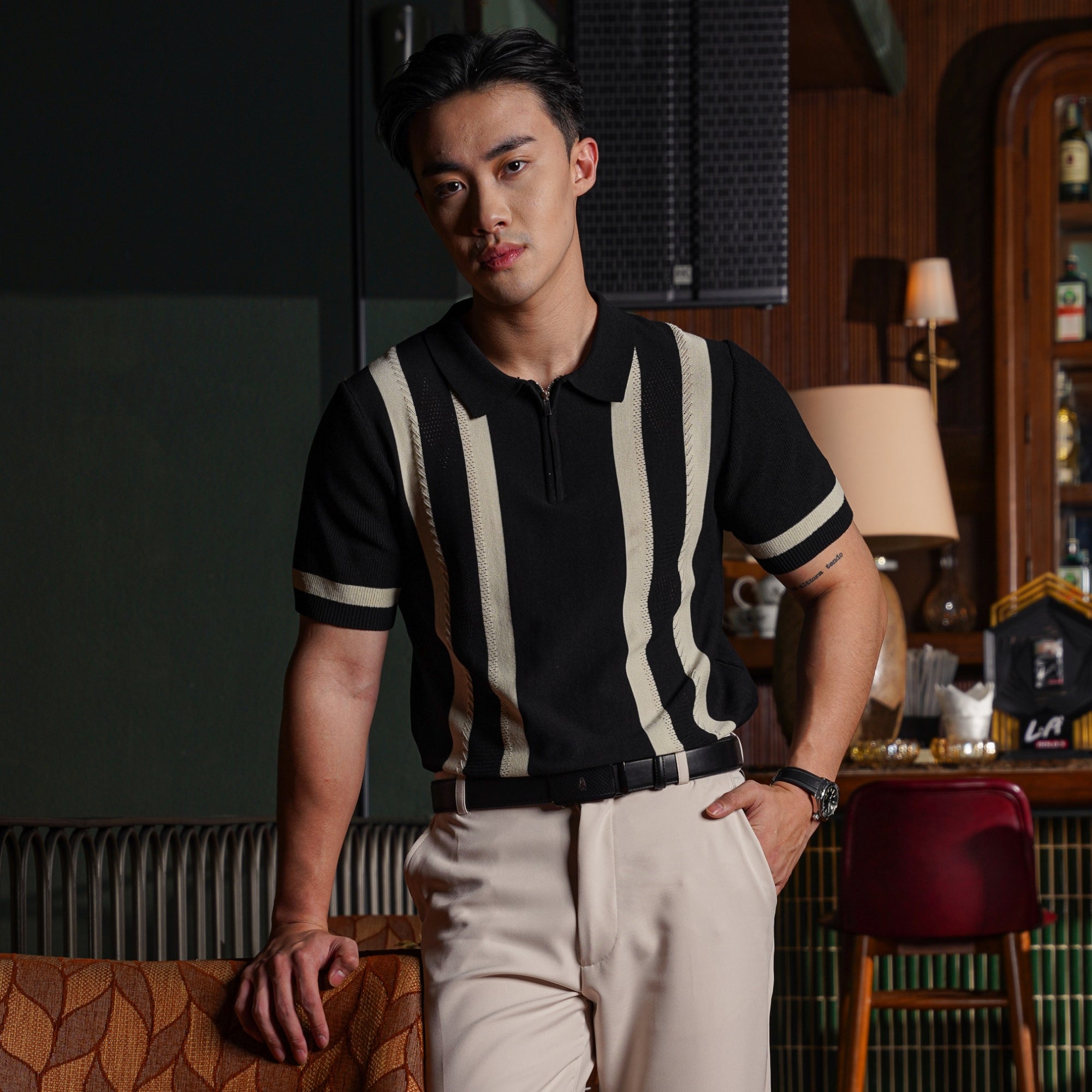 Kylan Upper Zip Polo Shirt