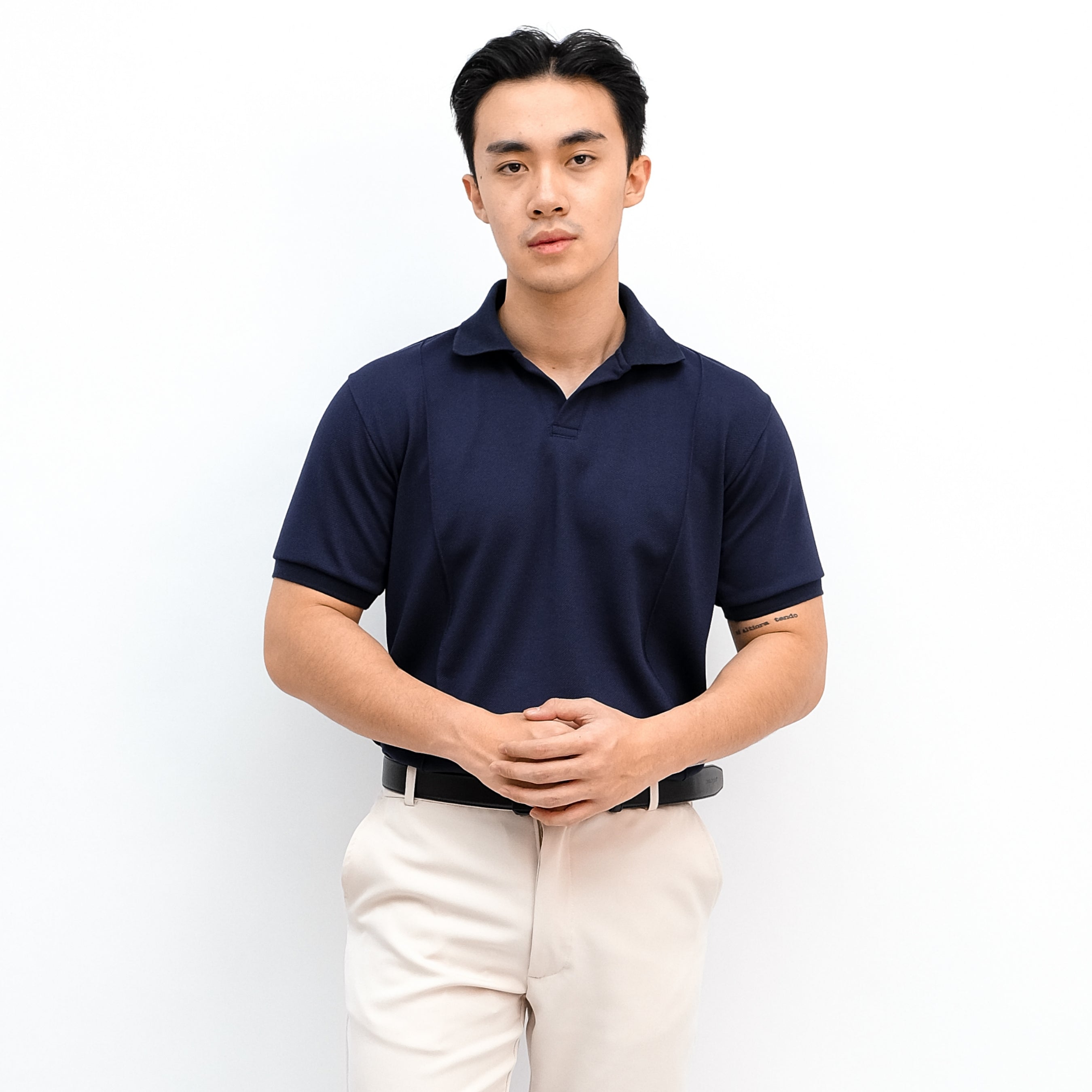 Porto Classic Pleated Polo Shirt