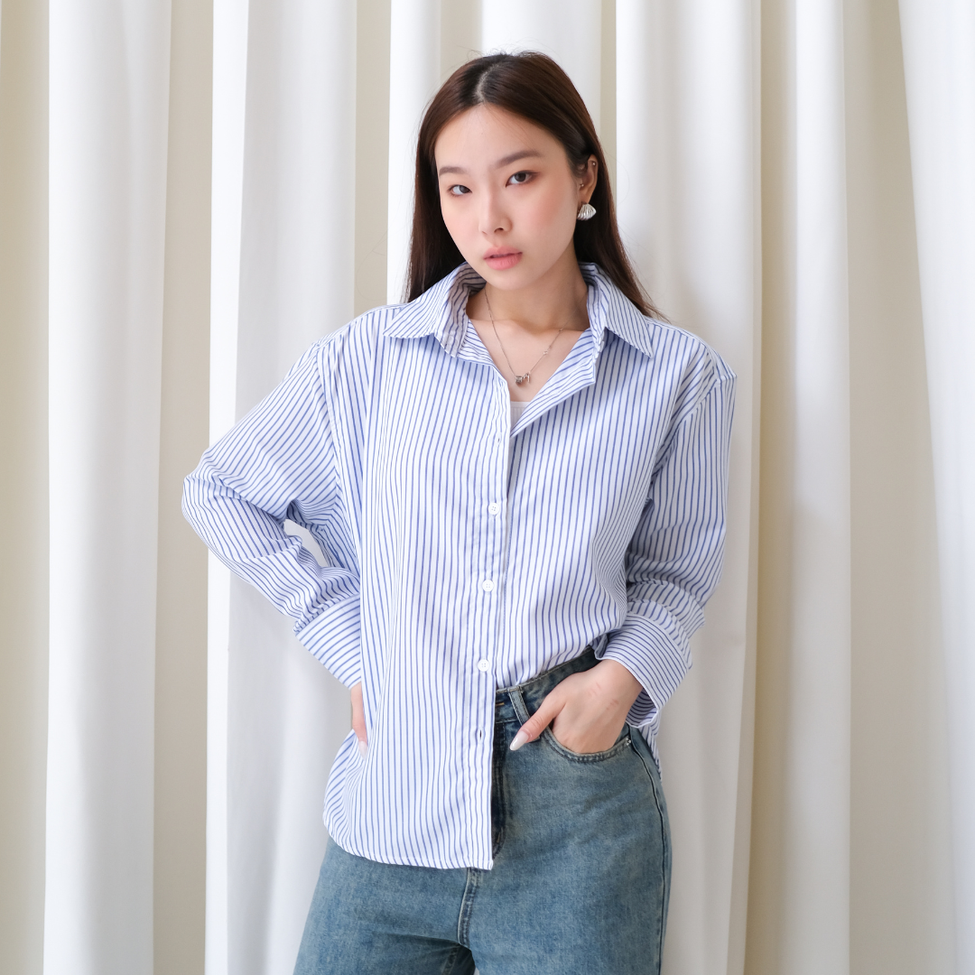 Sydney Stripes Oversized Shirt