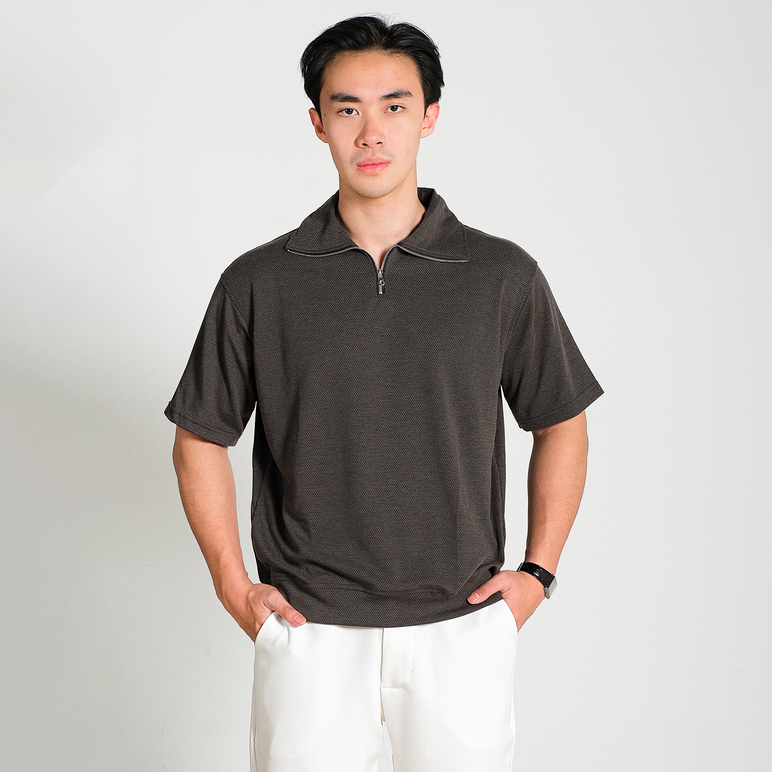 Turin Collar Zip Polo