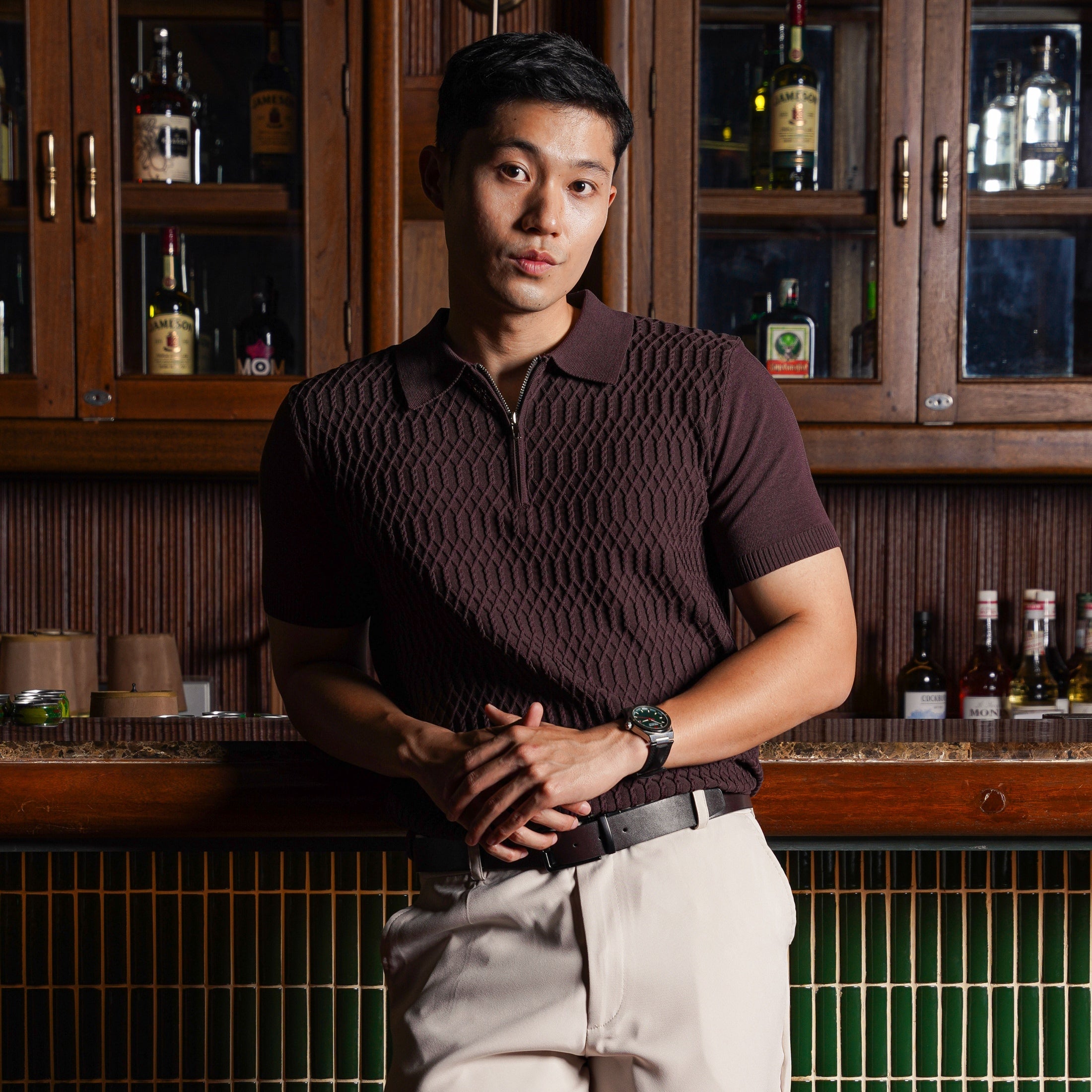 York Upper Zip Polo Shirt