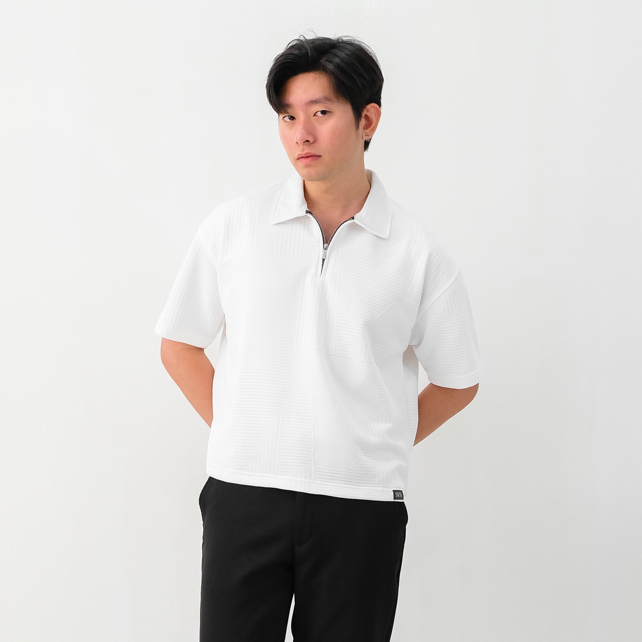Zuma Zipper Boxy Polo Shirt