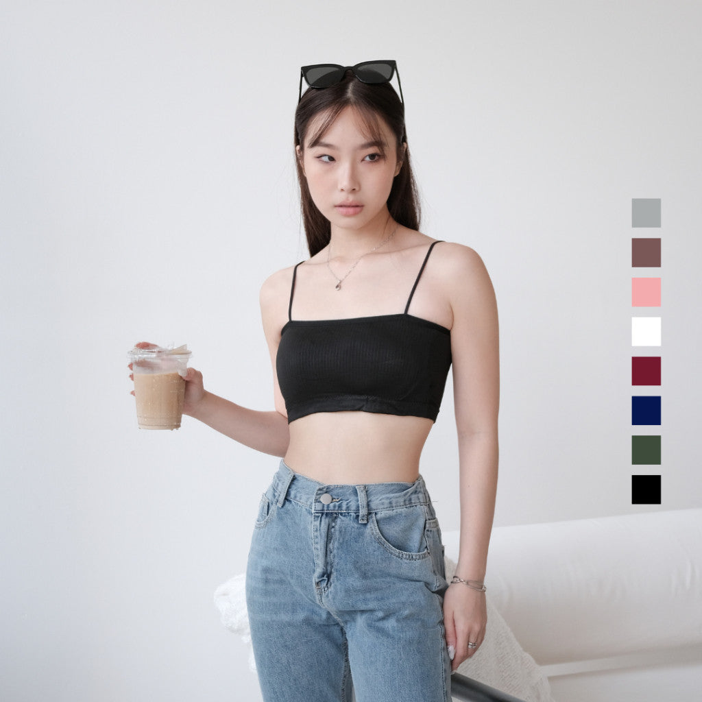 Venchi Korean Crop Tank Top (Cup Included)