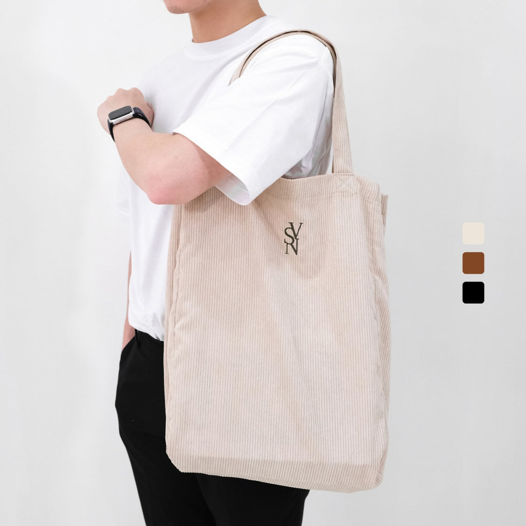 Cory Corduroy Tote Bag