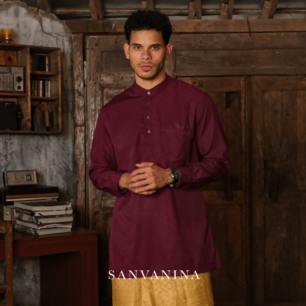 Dobby Pattern Shanghai Kurta