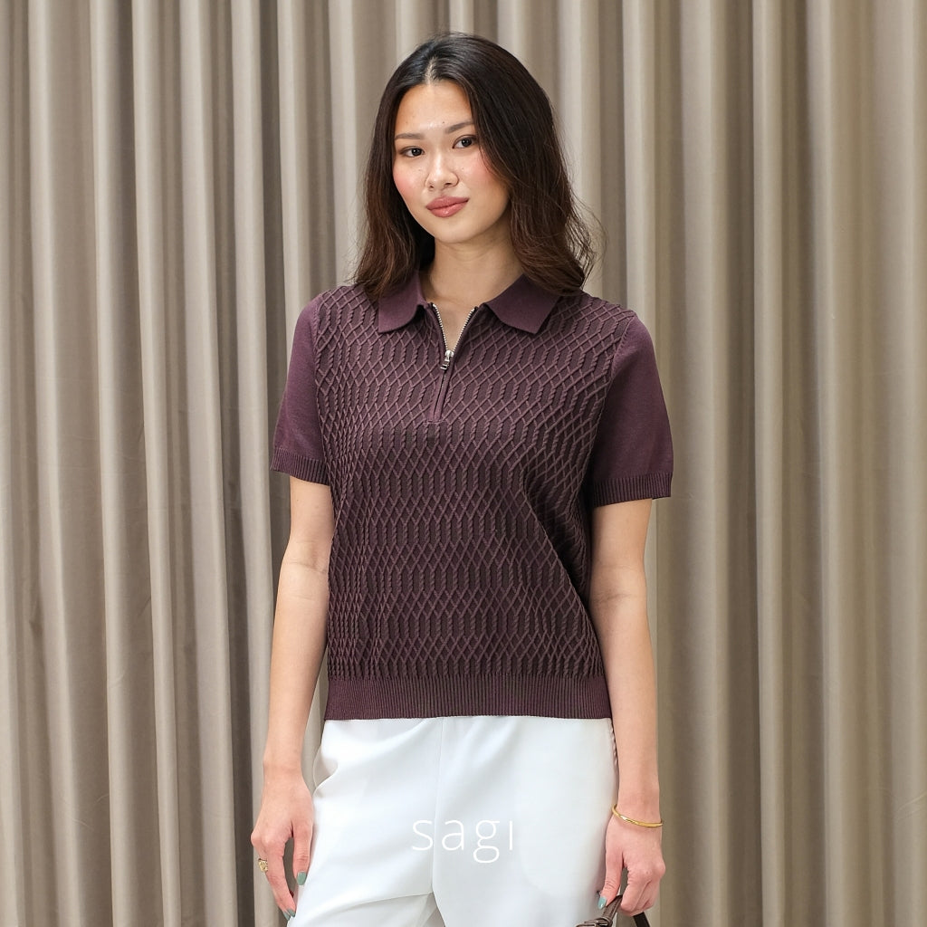 York Upper Zip Knit Polo