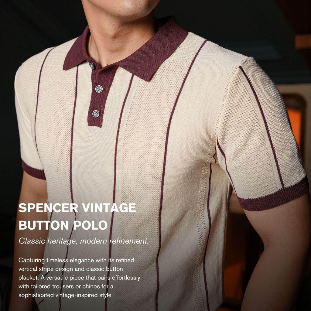 Spencer Vintage Button Polo Shirt