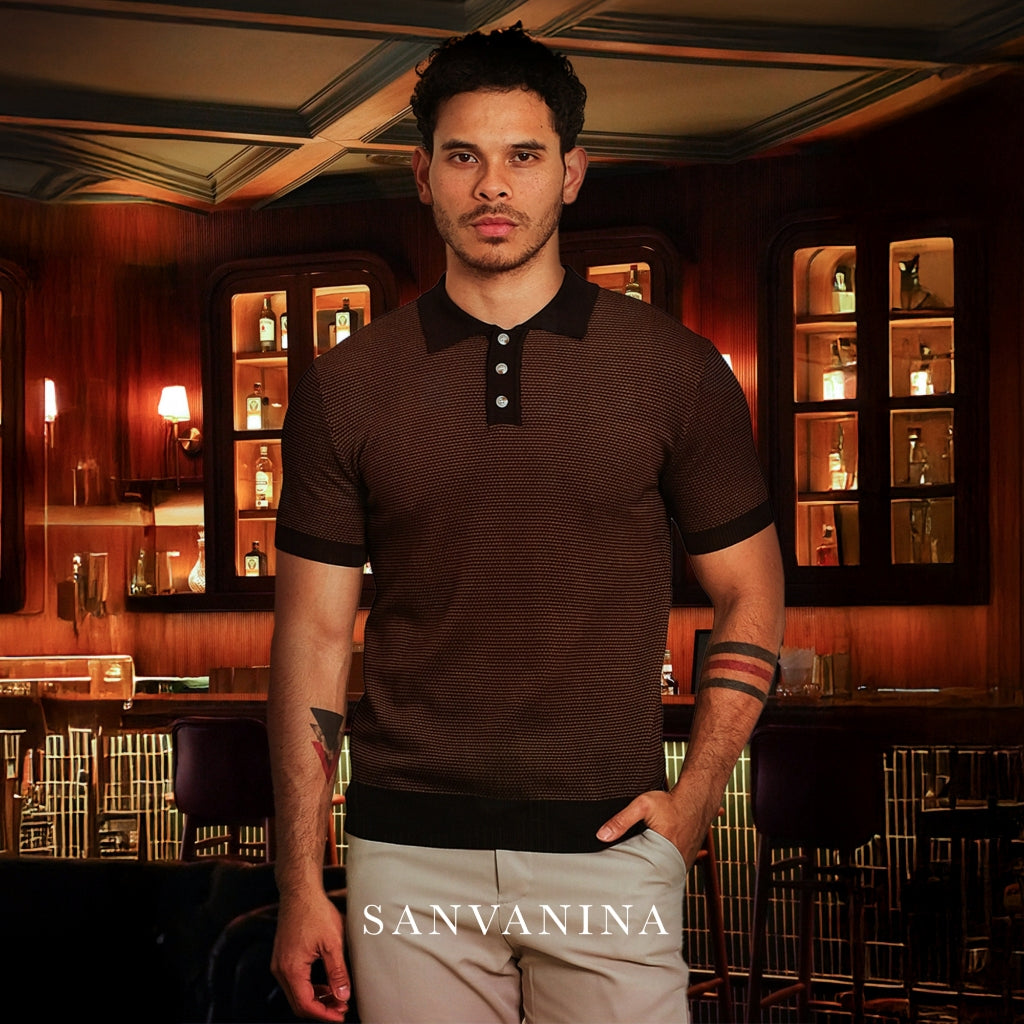 Arthur Stitch Button Up Polo Shirt