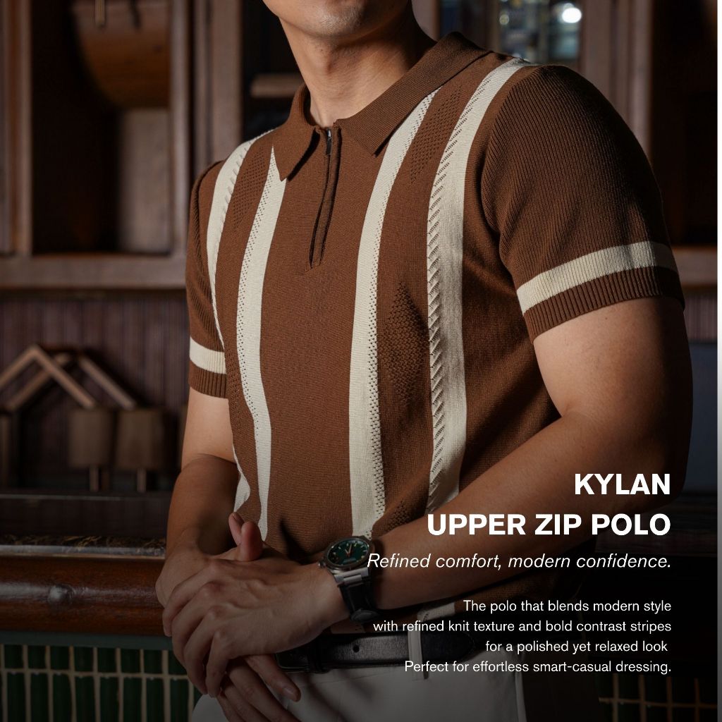 Kylan Upper Zip Polo Shirt